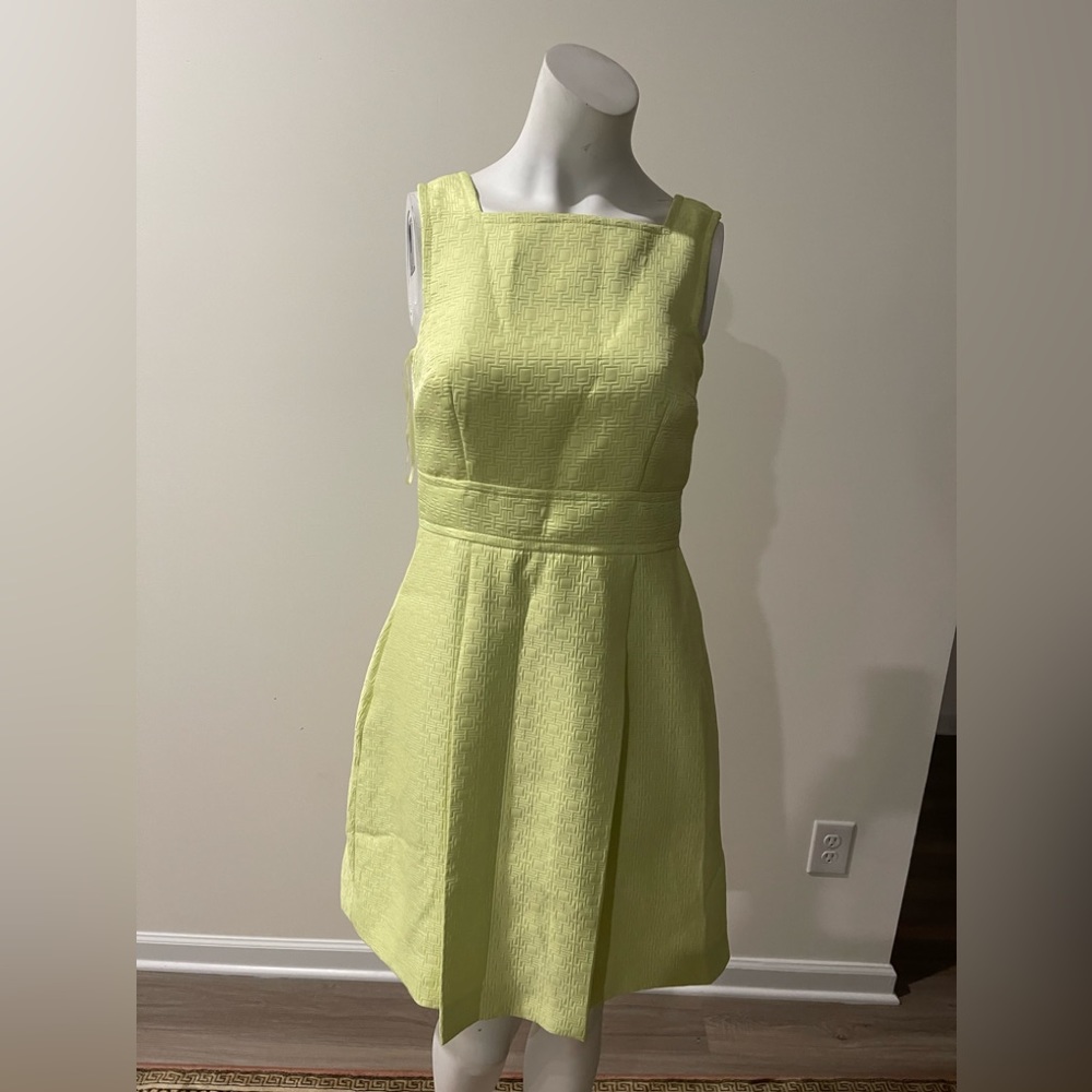 Mext by Heidi weisel green silk dress
